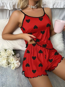 Pijama estampa coração