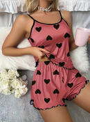 Pijama estampa coração