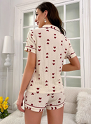 Pijama estampa coração