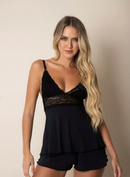 Pijama feminino com renda