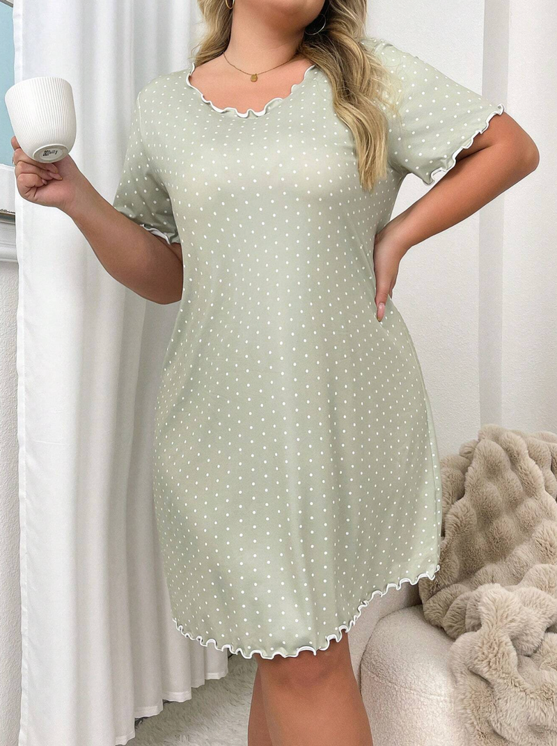 Camisola estampa poá