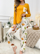 Pijama com calça estampado