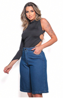 Bermuda jeans feminina