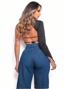Bermuda jeans feminina