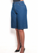 Bermuda jeans feminina