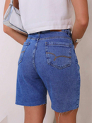Bermuda jeans feminina