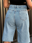 Bermuda jeans feminina