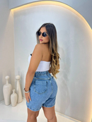 Bermuda jeans feminina