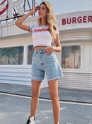 Short jeans feminino