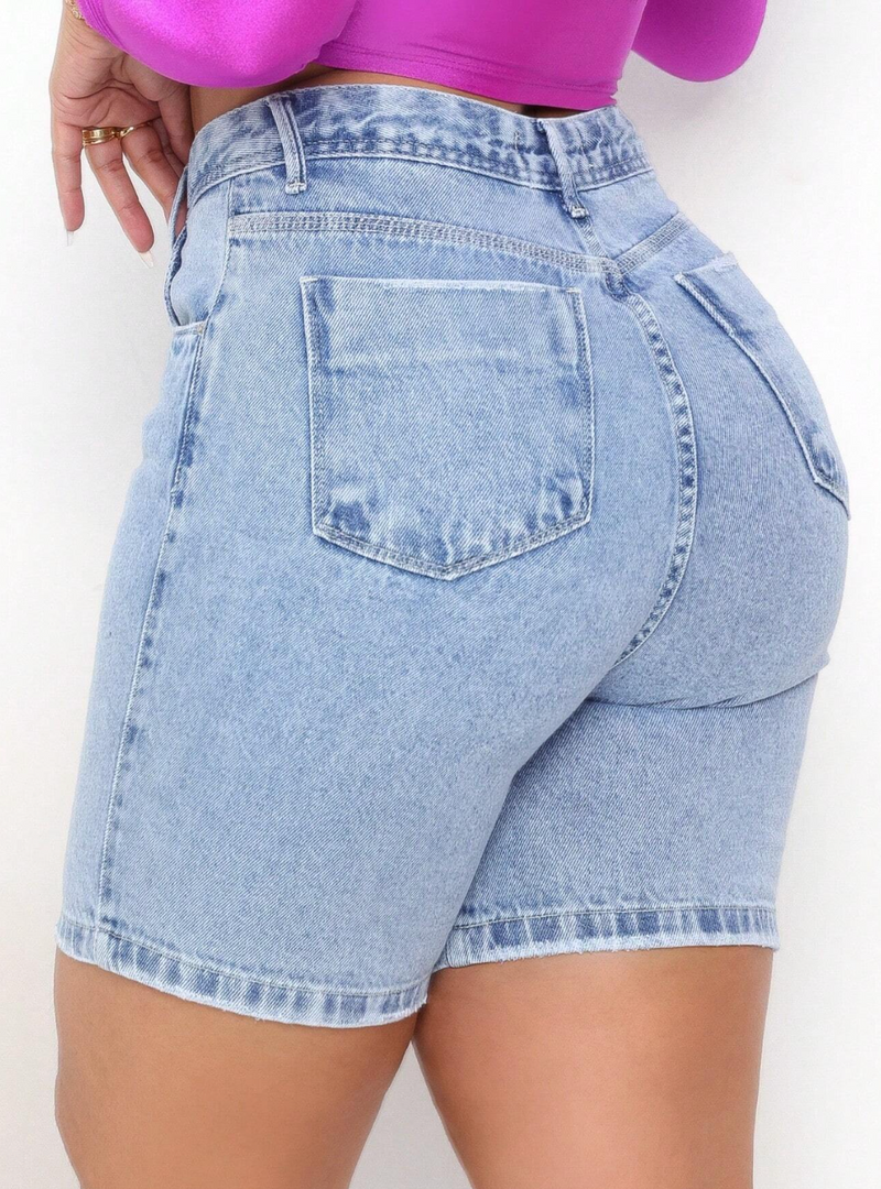 Bermuda jeans feminina