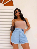 Short jeans feminino