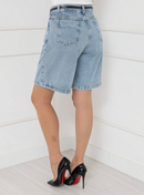 Bermuda jeans feminina