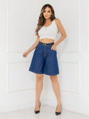 Bermuda jeans feminina