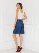 Bermuda jeans feminina