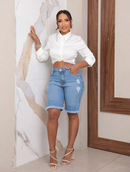 Bermuda moderna feminina