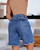 Bermuda jeans feminina