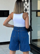 Bermuda jeans feminina