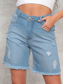 Bermuda jeans feminina