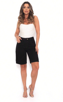 Bermuda jeans feminina