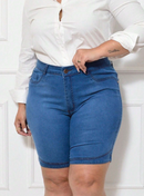 Bermuda jeans feminina
