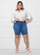 Bermuda jeans feminina