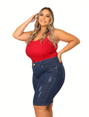 Bermuda jeans feminina