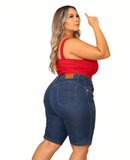 Bermuda jeans feminina