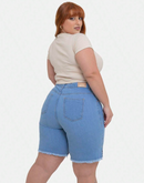 Bermuda jeans feminina
