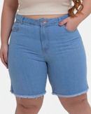 Bermuda jeans feminina