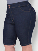Bermuda jeans feminina