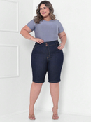 Bermuda jeans feminina