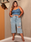 Bermuda jeans moderna