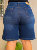 Bermuda jeans feminina