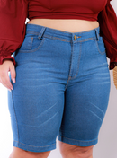 Bermuda jeans feminina