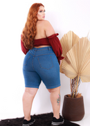 Bermuda jeans feminina