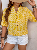 Camisa com botões estampada