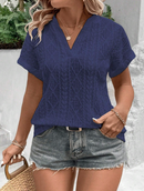 Blusa com decote em V