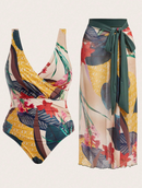 Maiô Estampa Tropical + Saída de Praia