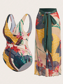 Maiô Estampa Tropical + Saída de Praia