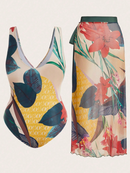 Maiô Estampa Tropical + Saída de Praia