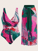 Maiô Estampa Tropical + Saída de Praia