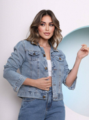 Jaqueta jeans feminina