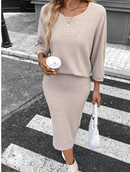 Conjunto com saia midi