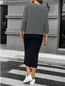 Conjunto de inverno com saia