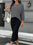 Conjunto de inverno com saia