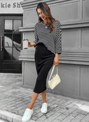 Conjunto de inverno com saia