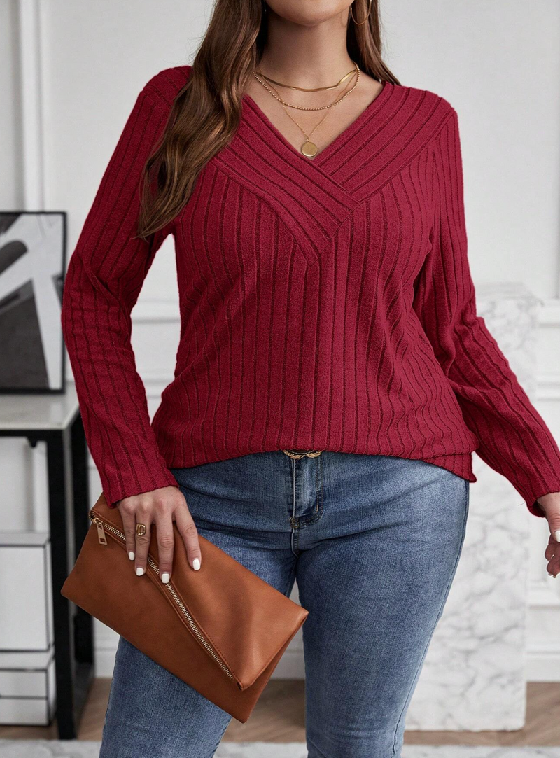 Blusa decote em V