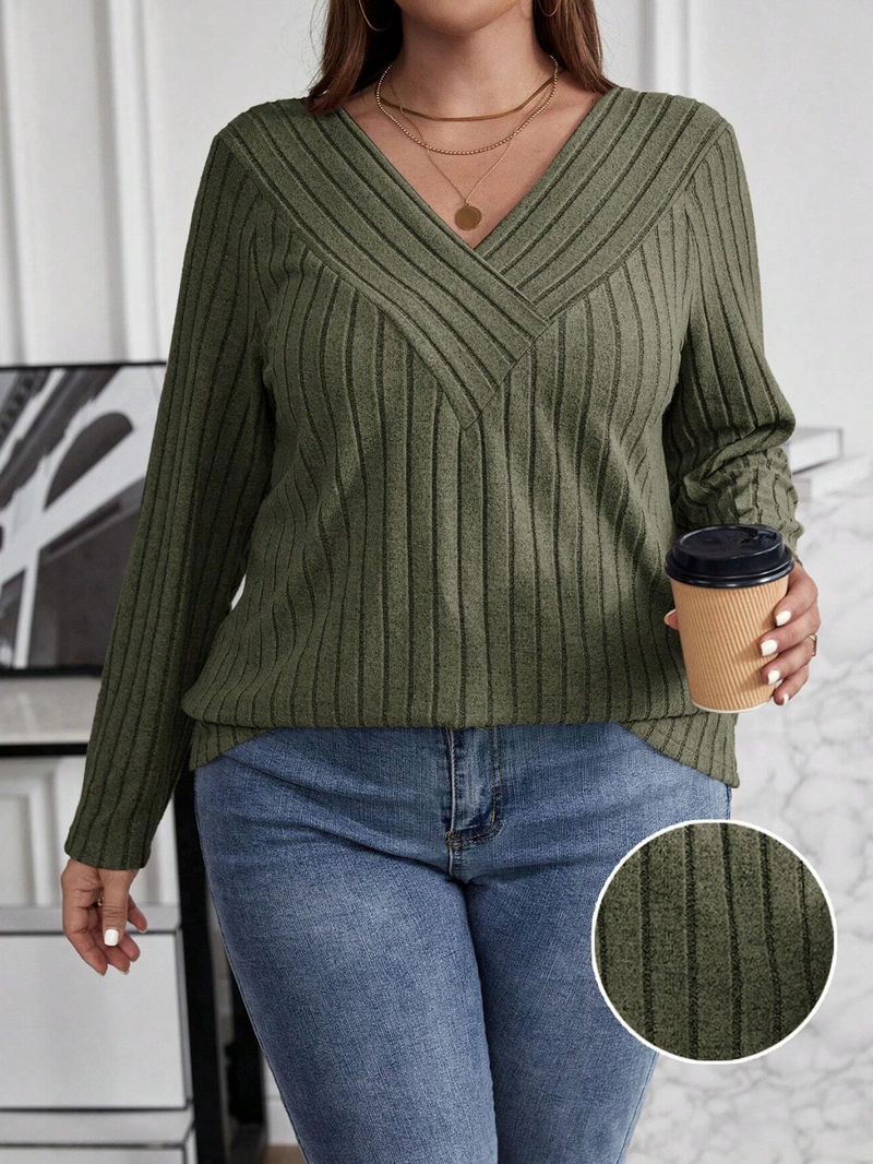 Blusa decote em V