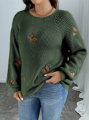 Tricô com bordado borboleta