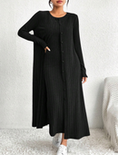 Conjunto Vestido + Cardigã